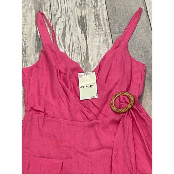 ee:some hot pink Capri romper, jumpsuit size S - Picture 2 of 12
